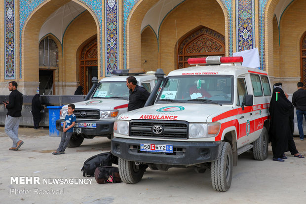 اعزام بیماران مراسم اربعین به مراکز درمانی از مرز هوایی و زمینی