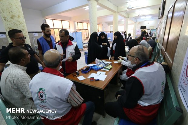 خدمات رسانی هلال احمر به ۵۰ هزار زائر اربعین